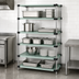 Thumbnail image #3 for Quantum 60W x 21D x 63H Stationary Solid Shelving Starter Kit, 304 Stainless Steel