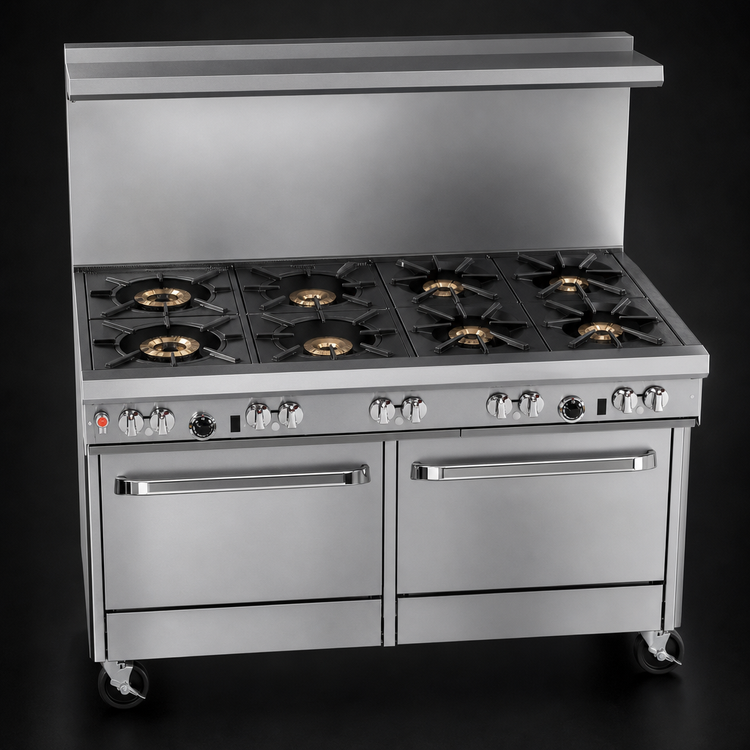 Product image #3 for Southbend Ultimate 60-Inch Gas Restaurant Range with 9 Burners and 2 Convection Ovens