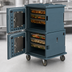 Thumbnail image #4 for Cambro Ultra Camcart H-Series Heated Front-Loading 2-Compartment Food Pan Carrier, Both Doors Heated, 110V, Granite Gray