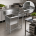 Thumbnail image #3 for John Boos Pro-Bowl 1-Compartment Commercial Sink with Right Drainboard, 18 x 24 x 14-Inch Bowl, 10-Inch Backsplash
