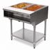 Thumbnail image #3 for Advance Tabco Triumph Supreme LP Gas 2-Well Water Bath Hot Food Table with Open Base and Undershelf