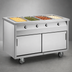 Thumbnail image #3 for Randell Mobile Electric Hot Food Table with 4 Sealed Wells, Open Cabinet Base, 60 x 30 Inches