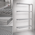 Thumbnail image #3 for Eagle Group 4-Tier Add-On Wire Shelving Unit, 24 x 24 x 74 Inches, Stainless Steel