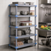 Thumbnail image #3 for Quantum Millenia 5-Shelf Stationary Polymer Shelving Unit, 42