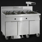 Thumbnail image #3 for Imperial (Middleby) IFSCB675EUT 6-Battery Electric Floor Fryer, 75 lb. Per Tank, Built-In Filter, Dump Station, Stainless Steel