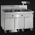 Thumbnail image #3 for Imperial 6-Battery Electric Floor Fryer with Built-In Filter System and Dump Station, 75 lb. Per Tank