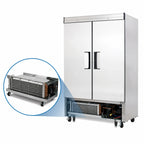 Thumbnail image #3 for Everest Refrigeration EBSR2 Two-Section Bottom-Mount Reach-In Refrigerator, 48 Cu. Ft., Stainless Steel, Solid Doors