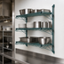 Thumbnail image #3 for Quantum Wall-Mounted Cantilever Wire Shelf Starter Unit with 3 Wire Shelves and 54-Inch Posts