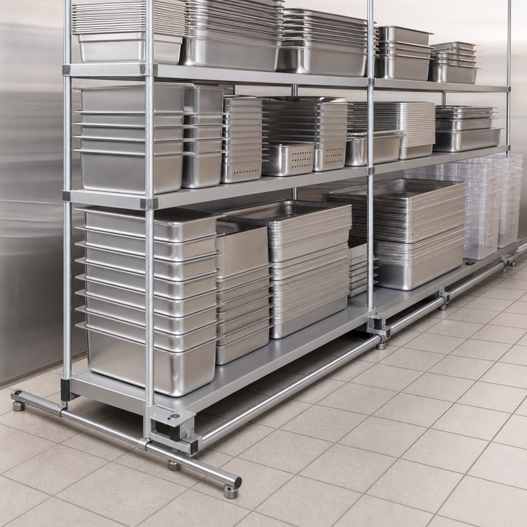 Product image #3 for Eagle Group Floor-Trak Double-Deep 6 Ft. Floor Track Kit