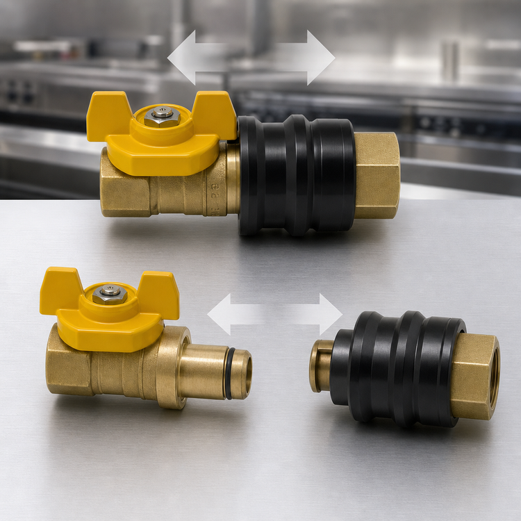 Product image #3 for Safe-T-Link Safe-T-Guard 3/4 Inch NPT Quick Disconnect Combination Gas Valve