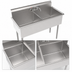 Thumbnail image #3 for Krowne Royal Series 2-Compartment Basin Sink with Splash-Mount Faucet, 24