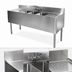 Thumbnail image #3 for CHOICE 36-Inch W x 19-Inch D Two-Compartment Underbar Sink Unit with Right Drainboard
