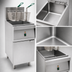 Thumbnail image #3 for Omcan 40 lb. Electric Floor Fryer with Stainless Steel Full Pot, 240V, 1-Phase