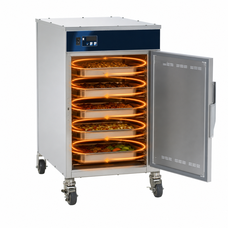 Product image #3 for Alto-Shaam Quick Ship 500-S-QS Halo Heat Low Temperature Holding Cabinet, 6-Pan, 120V, Solid Door