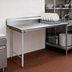 Thumbnail image #3 for Eagle Group Straight Clean Dishtable with 16/430 Stainless Steel Top, 96 Inch Wide, Right-to-Left Operation