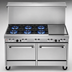 Thumbnail image #3 for Southbend Ultimate 60-Inch Gas Restaurant Range with 6 Star/Saute Burners, 24-Inch Griddle, Standard Oven, and Convection Oven