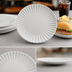 Thumbnail image #3 for American Metalcraft 8-7/8-Inch Round White Melamine Dinner Plate with Paper Plate Design