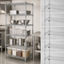 Thumbnail image #3 for Eagle Group 5-Tier Stationary Wire Starter Shelving Unit, 30 x 18 x 74 Inches, Chrome-Plated