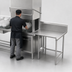 Thumbnail image #3 for Advance Tabco DTC-G30-108R Island-Clean L-Shaped Right-Attach Dish Table, 107 Inch, 14 Gauge 304 Stainless Steel