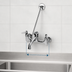 Thumbnail image #3 for T&S Brass Wall-Mount Service Sink / Mop Sink Faucet, 8-Inch Centers, Vacuum Breaker Nozzle, Polished Chrome-Plated