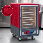 Thumbnail image #3 for Metro C5 Insulation Armour C535-CLFC-L Half-Height Mobile Heated Holding & Proofing Cabinet, Clear Polycarbonate Door, 17-Pan, 120V