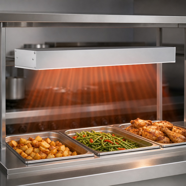 Product image #3 for Hatco Glo-Ray 24-Inch Single Unlighted Infrared Strip Heater, 350W, Aluminum