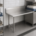 Thumbnail image #3 for Pro-Bowl Clean Straight Dish Table with 10-Inch Boxed Backsplash, 48 x 30 Inch, Right-to-Left, 16-Gauge 300 Series Stainless Steel