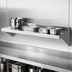 Thumbnail image #3 for Turbo Air 60-Inch Wall-Mounted 304 Stainless Steel Shelf with 2-Inch Rear Up-Turn