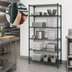 Thumbnail image #4 for Metro Super Erecta Super Adjustable Starter Wire Shelving Unit, 36W x 24D x 74H, 5 Shelves, Metroseal 3 Epoxy Finish