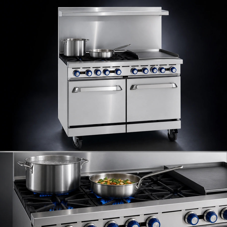 Four Open Burners