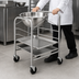 Thumbnail image #3 for Vollrath Mobile Stainless Steel Bowl Stand/Dolly with Tray Slides for 30-Quart Mixing Bowl