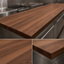 Thumbnail image #3 for John Boos Boos Block 144-Inch x 27-Inch American Black Walnut Edge Grain Kitchen Countertop with Varnique Finish
