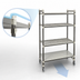 Thumbnail image #3 for Camshelving Elements XTRA High Density Top Rail Mobile Starter Unit, 18 x 54 x 80 Inches, 4-Tier, 3 Vented + 1 Solid, Speckled Gray