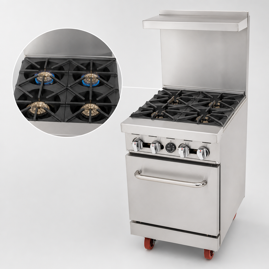 Four Open Burners