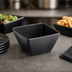 Thumbnail image #3 for American Metalcraft 23 oz Square Break-Resistant Melamine Bowl, Faux Slate Black