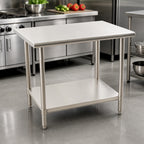 Thumbnail image #3 for Eagle Group BlendPort® BPT-2460SL 18-Gauge 430 Stainless Steel Work Table, Flat Top with Undershelf, 60 x 24 Inches