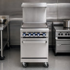 Thumbnail image #3 for Imperial (Middleby) Pro Series IR-G24-XB 24-Inch Gas Griddle Range with 3/4-Inch Polished Steel Plate, Cabinet Base & Hi-Shelf