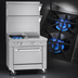 Thumbnail image #3 for Southbend Platinum 36-Inch Heavy Duty Gas Range with 2 Open Burners, 24-Inch Griddle, and Cabinet Base