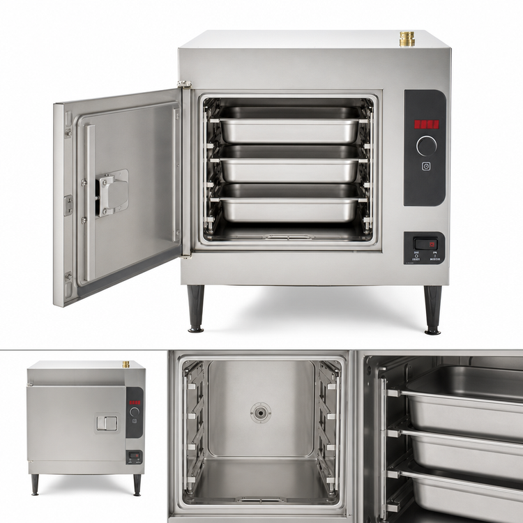 Product image #3 for Cleveland Range Steamcraft Ultra 3 Electric Countertop Convection Steamer, 1 Compartment, 3-Pan Capacity, 208V