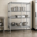 Thumbnail image #3 for Metro Super Erecta SEC66C Stationary Chrome-Plated Wire Security Unit, 62-1/2"W x 33-1/2"D x 66-13/16"H, No Shelves