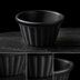 Thumbnail image #3 for American Metalcraft 4 oz Black Fluted Melamine Ramekin