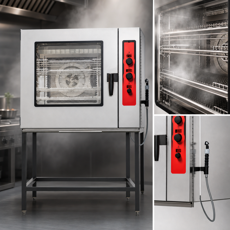Product image #4 for Vulcan ABC Series ABC7E-480 Boilerless Electric Combi Oven/Steamer, Floor Model
