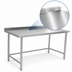 Thumbnail image #3 for 72-Inch x 24-Inch Stainless Steel Top Open Base Work Table with 2-Inch Rear Up-Turn