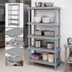 Thumbnail image #3 for Quantum Millenia 5-Shelf Polymer Stationary Starter Shelving Unit, 30W x 21D x 62H