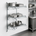 Thumbnail image #3 for Quantum Cantilever Wall-Mount Starter Shelving Unit with Wire Shelves and Chrome Plated Finish