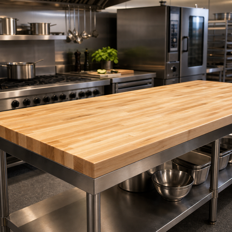 Product image #3 for Boos Block Blended Edge Grain Maple Kitchen Countertop, 144 x 30 x 1-1/2 Inches, Oil Finish