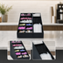 Thumbnail image #3 for San Jamar 2-Section Black Polystyrene Countertop Condiment & Straw Organizer