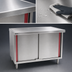 Thumbnail image #3 for Eagle Spec-Master Marine Counter Edge Enclosed Work Table with Sliding Doors, 120 x 24 Inches, Stainless Steel