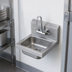 Thumbnail image #3 for T&S Brass Wall-Mounted Stainless Steel Hand Sink with 4