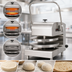 Thumbnail image #4 for DoughXpress 18-Inch Commercial Manual Dual-Heat Tortilla/Pizza Dough Press, Stainless Steel